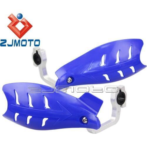 Universal New 7/8" 1-1/8" Dirt Bike ATV MX Blue Hand Guards For Yamaha YZ YZF WR TTR 50 110 125 230 250 450 Grizzly 660 700