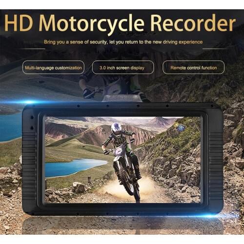 Motorcycle DVR SE100 3.0" Motorcycle Camera 1080P HD Dual Lens Front Rear Driving Recorder Motorbike Night Vision Dashcam Camera