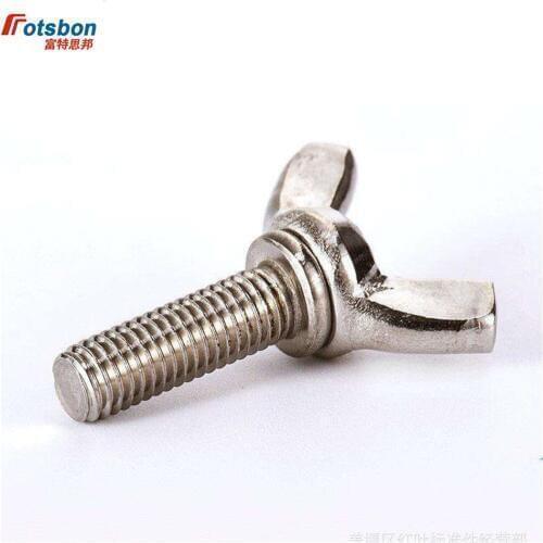 M6 Butterfly Screws Wing Nut Screw Ingot Thumb Claw Hand Tighten Bolt Vis Inoxydable Tornillos Parafuso Schroeven Vida DIN316