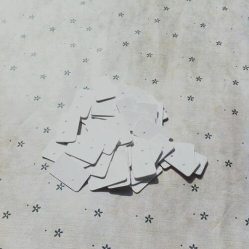 1.5 * 2.5 cm Top quality white square blank kraft paper handmade earring price tags jewelry price tags1000 pcs/lot