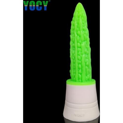 YOCY G-spot Massage Dildo Realistic Bitter Gourd Butt Plug Deep Texture Stimulator Silicone Sex Toys For Women New Potted Dildos