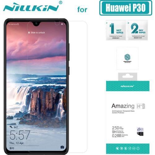 Huawei P30 P20 Pro Glass Nillkin 9H+ Pro Tempered Glass Screen Protector 0.2mm Ultra Thin For Huawei P30 P20 Pro Nilkin HD Glass