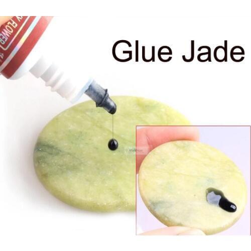 1pc Eyelash Extension Jade Stone Glue Pallet False Eye lash Holder Extensions Patch Adhesive pad