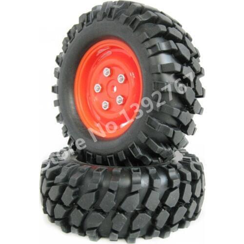4Pcs/Set RC Car Crawler Truck Wheel Rim & Tyre Tires With Screws 1/10 Scale Models Off-Road HSP HPI HIMOTO Tamiya TRX Kyosho