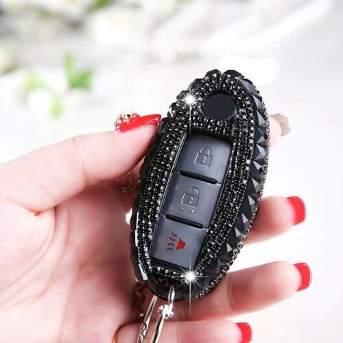 Diamond Car Key Cover Case Shell For Nissan Qashqai J10 J11 X-Trail t31 t32 Kicks Tiida Pathfinder Murano Note Juke Accessories