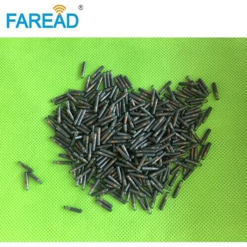 Free shipping x10pcs RFID Microchip with free ICAR number 2.12*12mm Low Frequency EM4305 ISO11784/85
