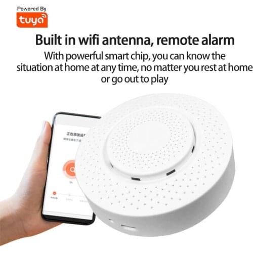 1 Pcs Tuya Gas Leak Sensor WIFI Sensor Gas Leak Monitoring Sound And Light Alarm 24-hour Monitoring Wifi Gas Detector Smart Home