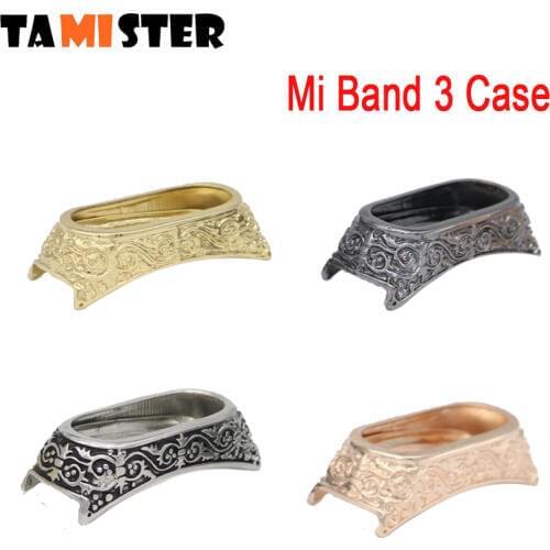 For Xiaomi Band 3 / Mi Band 3 NFC Version metal case DIY Mi Band 3 Protective Cover Accessories