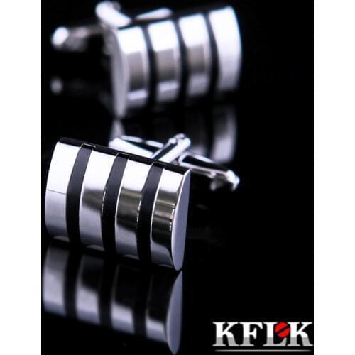 KFLK Luxury 2020 NEW shirt cufflinks for mens gifts HOT Brand cuff buttons Black cuff links High Quality abotoaduras Jewelry