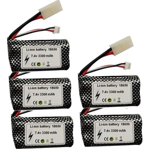 7.4V 3300Mah Li-ion battery 18650 for HJ806 Henglong 3818 3819 3838 3839 3869 3879 3899 3889 3908 3918 3938 RC tank spare parts