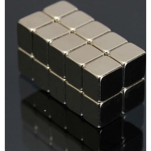 20Pcs 5x5x4mm N52 Super Strong Cuboid Blocks Rare Earth Neodymium Fridge Magnets Fridge Crafts For Acoustic Field Electronics