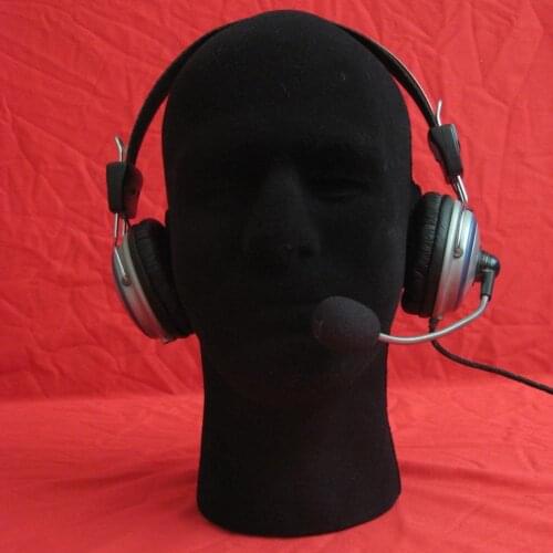 Foam Flocking Black Mold Mannequin Model Head Wig Display Stand for Home Mannequin Model Head