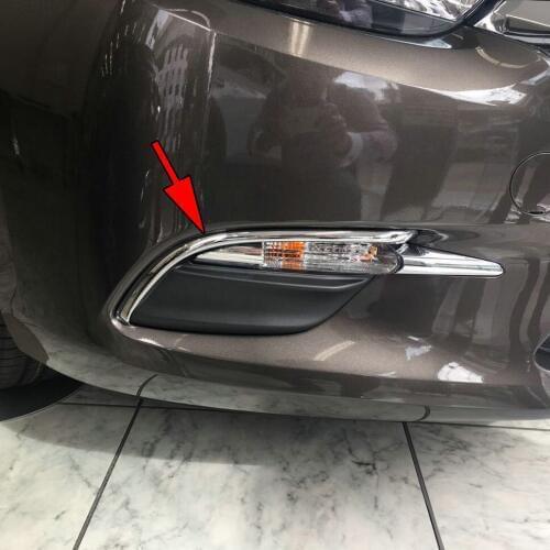 2Pcs/Set Car Front Foglight Lamp Strip Trims For Mazda3 Mazda 3 BN 2017 2018 High-gloss Chrome Bumper Trims Exterior Accessories