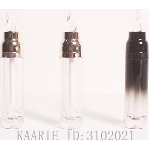 8ml 10/30/50pcs/lot Plastic Clear Lip Gloss Tube, DIY Gold Portable Cosmetics Lipgloss Container,Empty Refillable Lipstick Shell