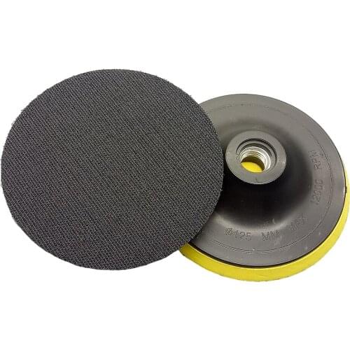 2pcs Backing Pad Polishing Disc Disk M16 Sanding Polishing Bonnet Wheel Pad Disk Dia 125mm for Angle Grinders Polishers Tools