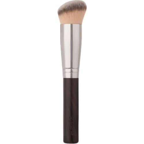 Professional Handmade Makeup Brushes 20 Soft Resilient Synthetic Fiber Angled Foundation Brush Ebony Handle Make Up Brush