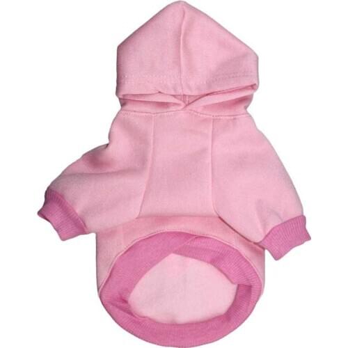 PUOUPUOU Letter Dog Clothes Winter Warm Dogs Coat Pink Pet Clothes Hoodies Sweatshirt for Small Medium Dogs Pet Clothing XS-2XL
