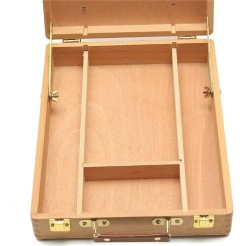 Adjustable Table Sketchbox Easel Paint Palette Portable Wood Artist Desktop Case 1XCE