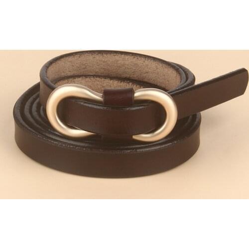New Fashion Leather Women Belt Designer Metal Buckle Waist Strap All-match Lady Dress Coat Sweater Decorative Knotted Waistband