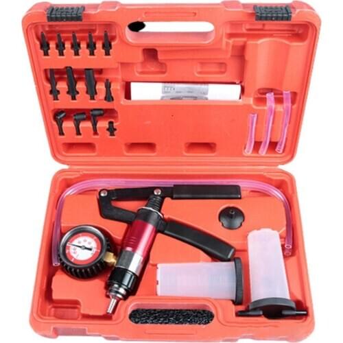 Hand Held DIY Brake Fluid Bleeder Tools Vacuum Pistol Pump Tester Kit Body Pressure Vacuum Fluid Reservoir Oil Tester