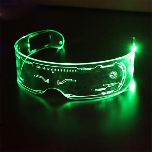 LED Luminous Sunglasses 7 Color Glow Flashing Light Up Glasses Party Nightclub