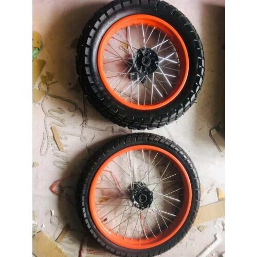 SHINERAY TRICKER 250 Steel Dirt Bike 19/16 80-100-19 120-90-16 Inch Front Rear Motorcycle Wheel Rims With Tire