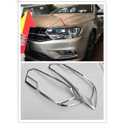 For Volkswagen Bora 2016-2018 High-quality ABS Chrome before Headlight frame Rear tail light Decorative frame Car styling