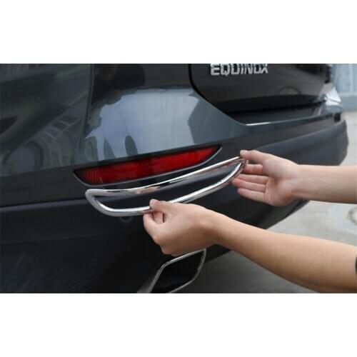 ABS Rear Fog Light Ring Frame Cover Trim for Chevrolet Equinox 2017+ Stylish Car Accessories Decal Stickers Exterior Decoration