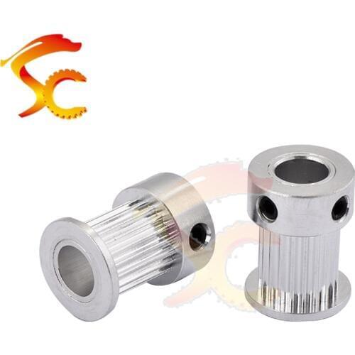 3D Printers Parts printer pulley GT2 20 teeth bore 5mm 8mm 2GT 20teeth timing pulley fit for GT2 belt width 12mm