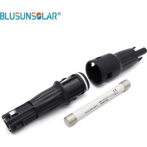 1 sets IP68 1500V DC FUSE connector connector for solar system with 15A fuse