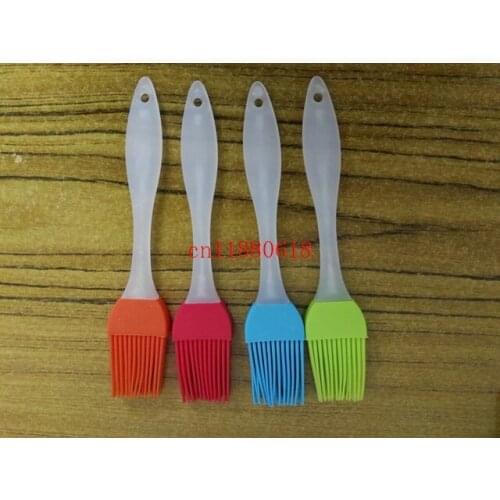 100pcs/lot DHL Free Shipping High Temperature Resistant Silicone Barbecue Brush Baking Tools BBQ Brush Oil Brush Cooking Tools