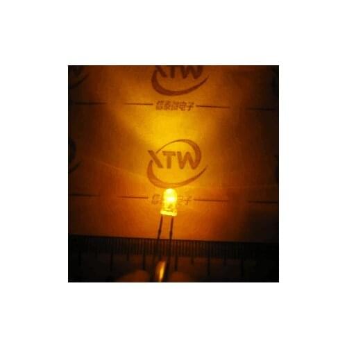 1000pcs 3mm Yellow LED light emitting diode / F3 LED Yellow Colour