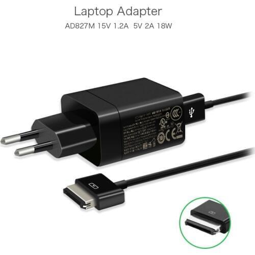 15V 1.2A 18W AD827M Power Adapter for Asus Eee Pad Charger Transformer TF101 TF201 TF300 TF700 TF701 ADP-18BW C AC Charger