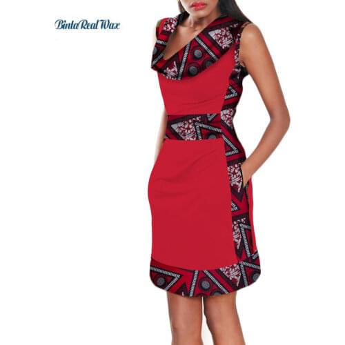 African Dresses for Women Bazin Riche African Clothes Casual Print Dresses Dashiki 100% Cotton African Clothing WY3633