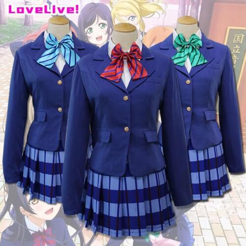 Anime Lovelive Love Live Cosplay Costume Kousaka Honoka Minami Kotori Ayase Eli Tojo Nozomi Nishikino Maki School Uniform