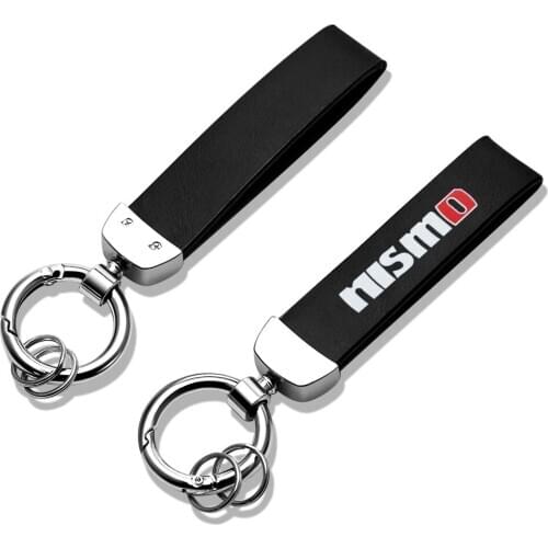 Car accessories 3D Fashion Metal+Leather For Nissan Nismo Tiida Teana Skyline Juke X-Trail Almera Keychain Key Chain Key Rings