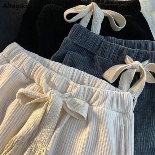 CHAXIAOA Women's Corduroy Trousers