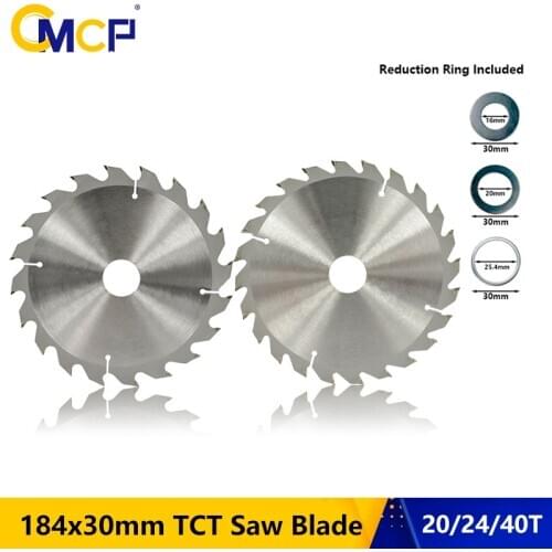 CMCP 20/24/40T TCT Circular Saw Blade For Wood 184x30mm Cutting Tool Saw Blades For Power Tool Woodworking Saw Blade