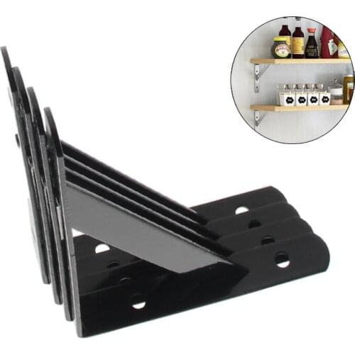 MroMax New Fixing Brackets Carbon Steel 150x95x16mm/200x120x16mm/250x160x16mm/300x190x16mm/400x250x16mm/500x300x16mm 1/2/4/10pcs