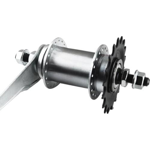 Quality 32 Hole Reversing Ride Backwards Brake Fixed Gear Bike Rear Hub Aluminum Alloy Bicycle Bike Coaster Brake Rear Hub 32 Ho