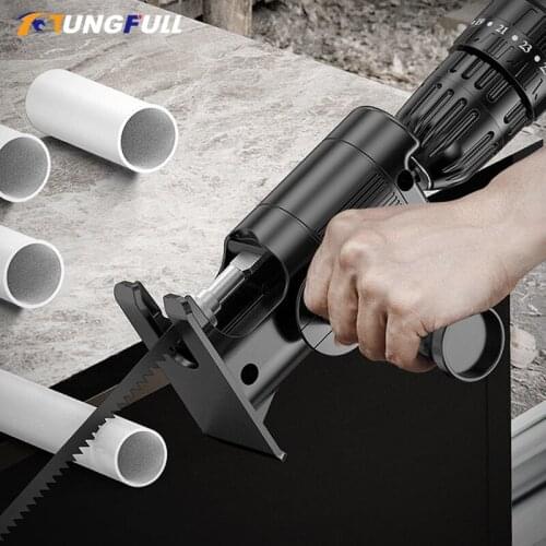 Cutting Saw Conversion Connector Accessories Power Drill Conversion Reciprocating Saw Adapter Metal Pipe Woodworking Material