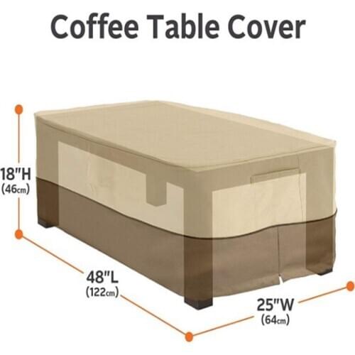 Outdoor Tea Coffee Table Cover Waterproof Garden Tea Table Cover Dustproof Household Case