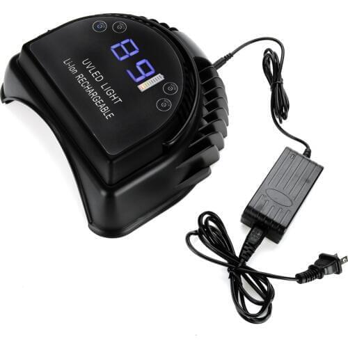 100-240V 64W Nail UV Gel Curing Lamp Rechargeable Manicure Pedicure Nail Lamp Nail Polish Dryer Tester