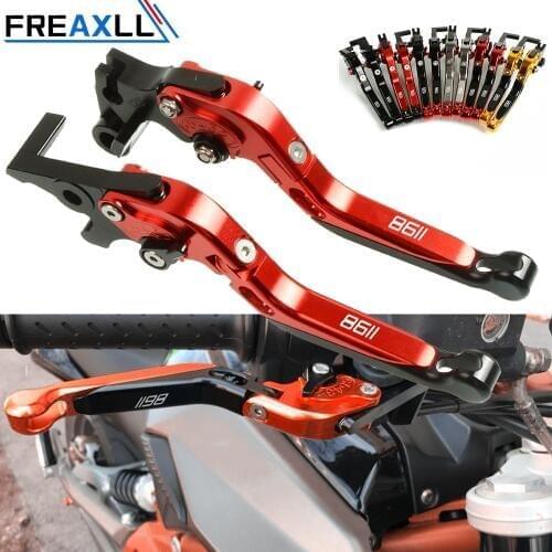 For Ducati 1198 S R 2009 2010 2011 Motorbike Levers CNC Aluminum Motorcycle Foldable Extendable Adjustable Brake Clutch Levers
