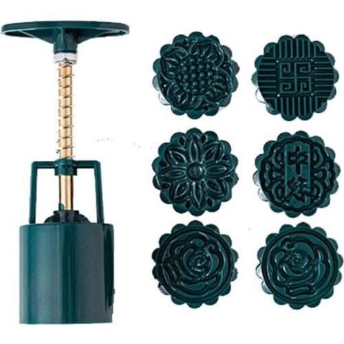 Cookie Stamp Moon Cake Maker Exquisite Flower Pastry Tool Bath Bomb Press DIY Festival Decoration Hand Cutter Cake Mold T84F