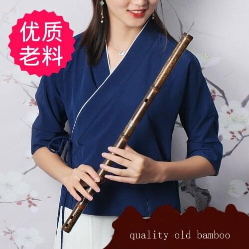 High-end purple bamboo flute transverse dizi musical instruments adult E children G bamboo dizi 1pc