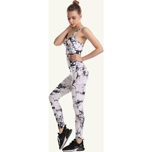 2021 High Waist Fitness Pants Sportswear Womens Tie Dye Bra+Leggings New Printing Women Fitness Yoga Sets Seamless Sports Suits