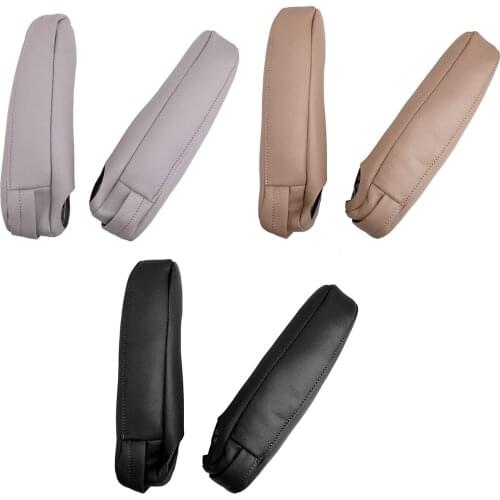 1 Pair Microfiber PU Leather Car Seat Armrest Cover Fit For Lexus RX 300 330 350 Black/Gray/Beige