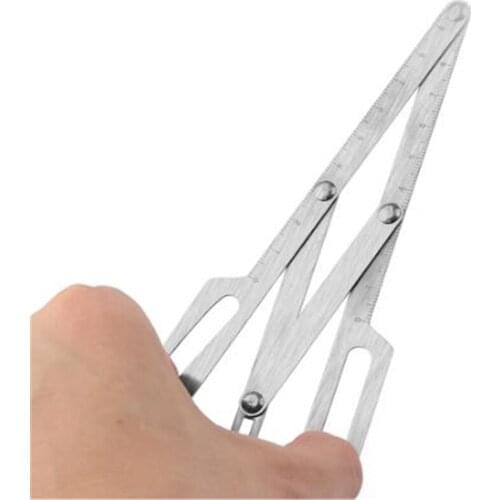 1PC New Fashion Stainless Steel Ruler Permanent Makeup Eyebrow Tattoo Design Calipers Stencil Golden Ratio Measure Micro Blading