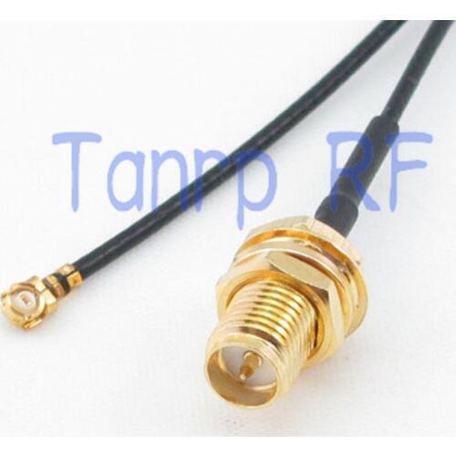 10in 10'' IPX IPEX I-PEX U.FL 1.37mm to RP SMA female (male pin) RF pigtail jumper cable for PCI WIFI Card wireless router 25CM